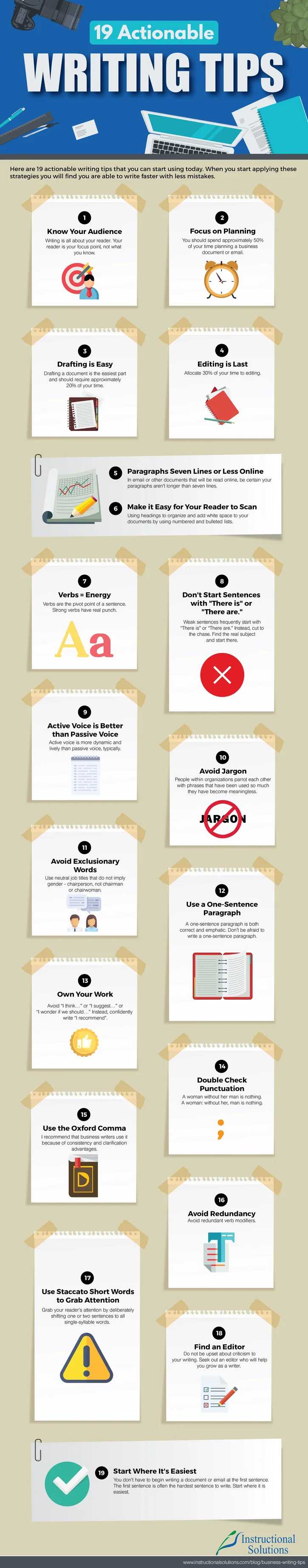 19-Writing-Tips-Infographic-by-Instructional-Solutions